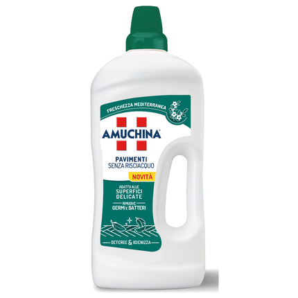 AMUCHINA PAVIMENTI SENZA RISCIACQUO SUPERFICI DELICATE FRESCHEZZA MEDITERRANA 1250 ML