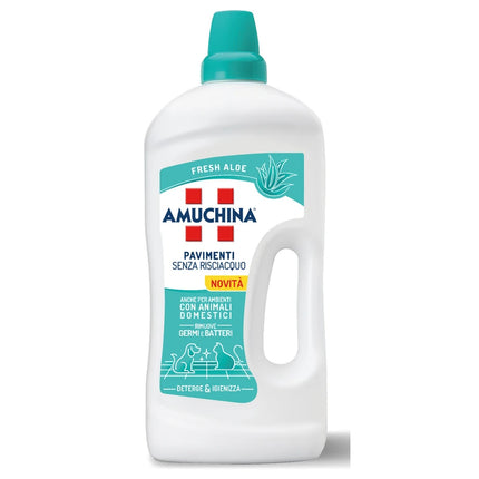 AMUCHINA PAVIMENTI SENZA RISCIACQUO AMBIENTI CON ANIMALI DOMESTICI FRESH ALOE 1250 ML