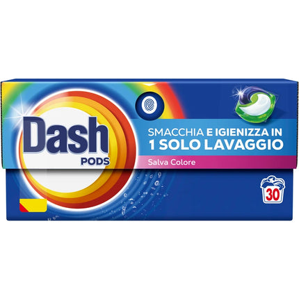DASH ECODOSI SALVA COLORE DETERSIVO BUCATO LAVATRICE 30 PODS