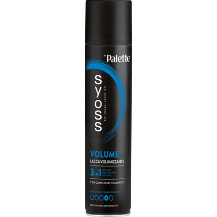SYOSS by PALETTE LACCA VOLUME VOLUMIZZANTE CON COMPLESSO VITAMINICO DI LUNGA DURATA 3in1 STYLING, PROTEZIONE, VOLUME 300 ML