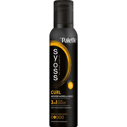 SYOSS by PALETTE MOUSSE CURL MODELLA RICCI CON COMPLESSO VITAMINICO 3in1 STYLING, PROTEZIONE, DEFINIZIONE 250 ML