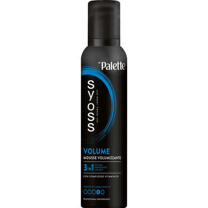 SYOSS by PALETTE MOUSSE VOLUME CON COMPLESSO VITAMINICO 3in1 STYLING, PROTEZIONE, VOLUME 250 ML