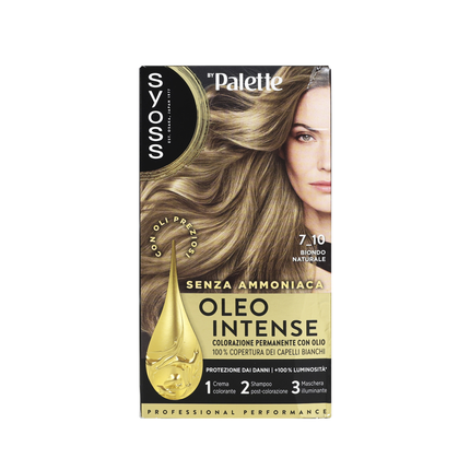 SYOSS by PALETTE OLEO INTENSE SENZA AMMONIACA COLORAZIONE PERMANENTE CON OLIO 7-10 BIONDO NATURALE
