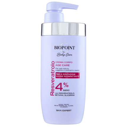 BIOPOINT BODY CARE CREMA CORPO AGE CARE RESVERATROLO 500 ML