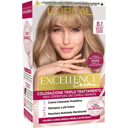 EXCELLENCE CREME N.8.1 BIONDO CHIARO CENERE