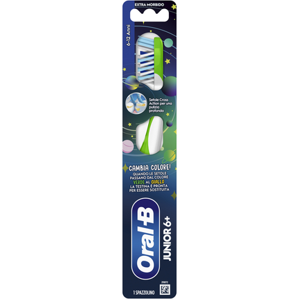 ORAL B SPAZZOLINO DENTI JUNIOR 6+ EXTRA MORBIDO