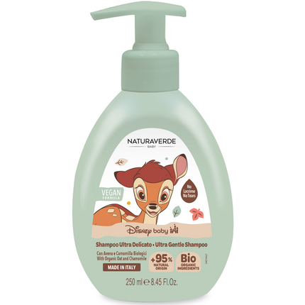 NATURAVERDE BIO DISNEY BABY SHAMPOO ULTRA DELICATO PUMP 250 ML