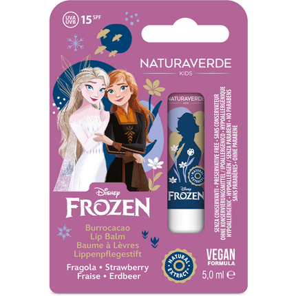NATURAVERDE KIDS FROZEN II BURROCACAO SPF15 FRAGOLA 5 ML
