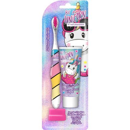 NATURAVERDE BE A UNICORN KIT ORAL CARE SPAZZOLINO + DENTIFRICIO 25 ML