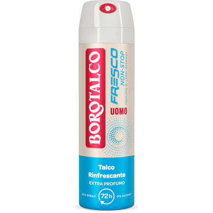 BOROTALCO DEODORANTE SPRAY FRESCO NON STOP UOMO LEGNI OCEANICI 150 ML