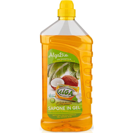 ALGA BIO L'ORIGINALE DETERSIVO SAPONE IN GEL PER BUCATO A MANO e LAVATRICE 1250 ML