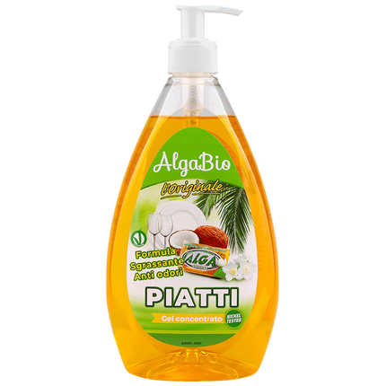 ALGA BIO L'ORIGINALE PIATTI GEL CONCENTRATO SGRASSANTE ANTI ODORI 750 ML