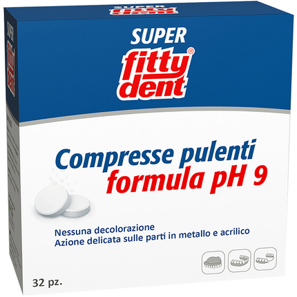FITTYDENT 32 COMPRESSE PULENTI FORMULA pH9 PER PROTESI