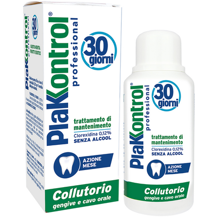 PLAKKONTROL PROFESSIONAL COLLUTORIO GENGIEVE e CAVO ORALE SENZA ALCOOL TRATTAMENTO DI MANTENIMENTO 250 ML