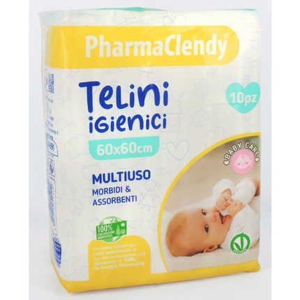 CLENDY PHARMA TELINI IGIENICI BABY 60x60 CM. 10 PEZZI