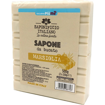 SAPONIFICIO ITALIANO SAPONE DA BUCATO MARSIGLIA 2 PEZZI DA 250 GRAMMI
