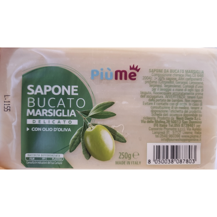 SAPONIFICIO ITALIANO SAPONE DA BUCATO MARSIGLIA CON OLIO DI OLIVA 250 GRAMMI
