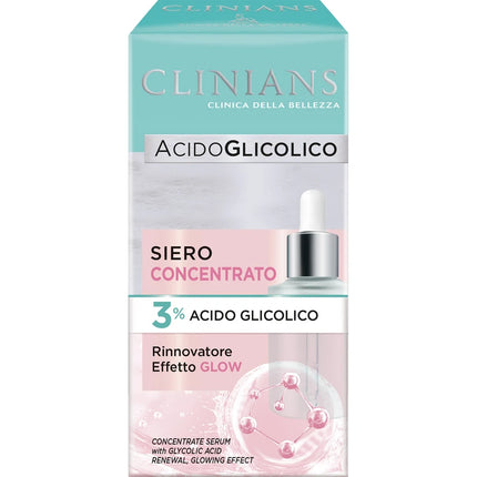 CLINIANS ACIDO GLICOLICO SIERO CONCENTRATO VISO RINNOVATORE GLOW 30 ML