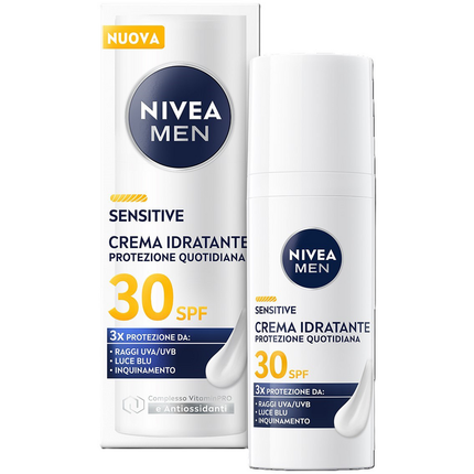 NIVEA FOR MEN SENSITIVE CREMA IDRATANTE PROTEZIONE QUOTIDIANA SPF30 50 ML