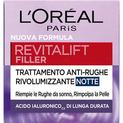 L'OREAL REVITALIFT FILLER TRATTAMENTO ANTI RUGHE NOTTE RIVOLUMIZZANTE 50 ML