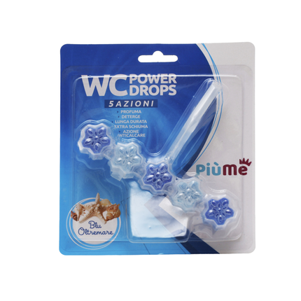 PIUME TAVOLETTA WC 5 AZIONI BLU OLTREMARE 1 PEZZO 55 GRAMMI