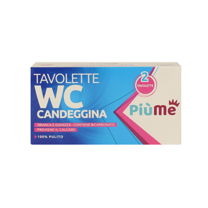 PIUME TAVOLETTA SOLIDA WC CANDEGGINA 2 PEZZI PER 40 GRAMMI