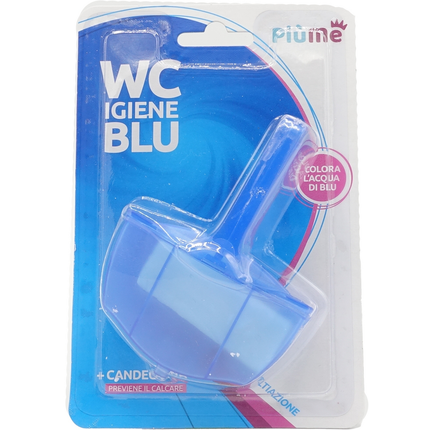 PIUME TAVOLETTA WC CANDEGGINA IGIENE BLU 1 PEZZO 40 GRAMMI