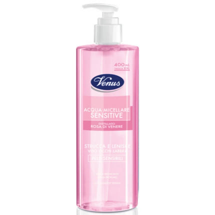 VENUS ACQUA MICELLARE SENSITIVE CON DISTILLATO ROSA DI VENERE 400 ML