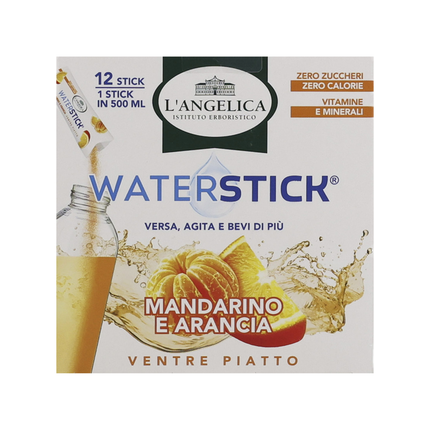 L'ANGELICA WATERSTICK VENTRE PIATTO MANDARINO e ARANCIA CON VITAMINE e MINERALI 12 STICK