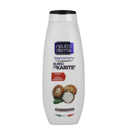 NEUTRO DERMA BAGNOSCHIUMA DELICATO BURRO DI KARITE' 750 ML
