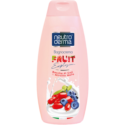 NEUTRO DERMA BAGNOCREMA FRUIT EXPLOSION BACCHE DI GOGJI e MIRTILLO NERO 650 ML