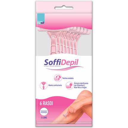 SOFFIDEPIL RASOIO LADY BILAMA 6 PEZZI