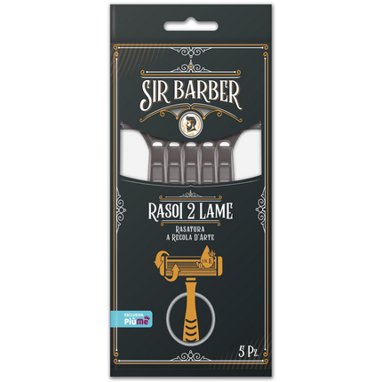 SIR BARBER RASOIO BILAMA 5 PEZZI