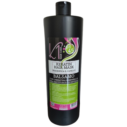 KERATIN K1 BALSAMO CON CHERATINA RIACIDIFCA IL CAPELLO RIGENERA LA FIBRA RESTITUISCE LUCENTEZZA 1000 ML