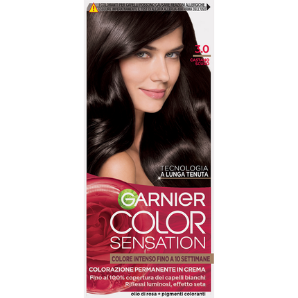 GARNIER COLOR SENSATION COLORAZIONE PERMANENTE IN CREMA 3.0 CASTANO SCURO
