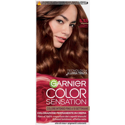 GARNIER COLOR SENSATION COLORAZIONE PERMANENTE IN CREMA 5.35 CASTANO CANNELLA