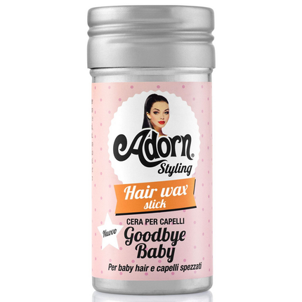 ADORN STYLING HAIR WAX STICK CERA PER CAPELLI GOODBYE BABY PER BABY HAIR E CAPELLLI SPEZZATI 75 GRAMMI