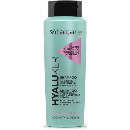 VITALCARE HYALUKER SHAMPOO IDRATANTE e RINFORZANTE ACIDO IALURONICO + CHERATINA VEGETALE PROFESSIONAL 400 ML