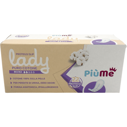 PIUME LADY PROTEGGI SLIP MINI PURO COTONE ANATOMICO 10 PEZZI