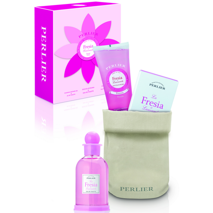 PERLIER COFANETTO FRESIA - DOCCIACREMA TUBO 250 ML + SAPONE LIQUIDO 300 ML + ELISIR DI PROFUMO 100 ML