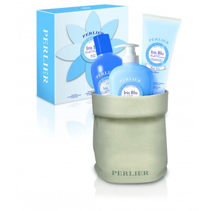 PERLIER COFANETTO IRIS - BAGNO 500 ML + CREMA CORPO TUBO 250 ML + SAPONE LIQUIDO 300 ML + VASETTO