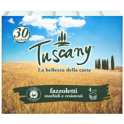 TUSCANY FAZZOLETTT 30 PACCHETTI DA 9 FAZZOLETTI 4 VELI