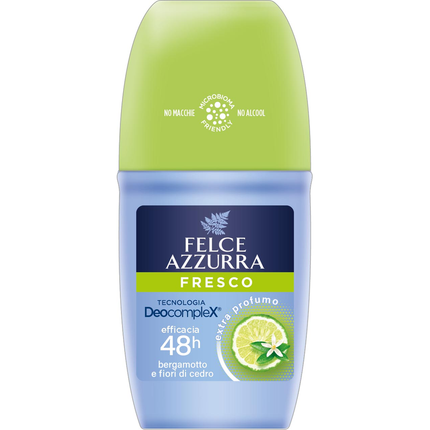 FELCE AZZURRA DEODORANTE ROLL-ON FRESCO PROFUMO DI BERGAMOTTO E FIORI DI CEDRO 50 ML