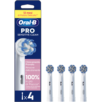 ORAL B RICAMBIO PRO SENSITIVE CLEAN 4 PEZZI