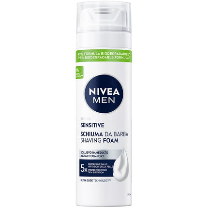NIVEA FOR MEN SCHIUMA DA BARBA SENSITIVE 200 ML