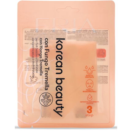 FRIA KOREAN BEAUTY MASK FACE IN TESSUTO CON FUNGO TREMELLA IDRATANTE PELLI SECCHE