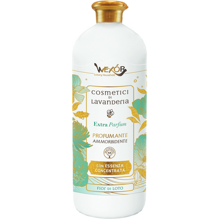 WEXOR COSMETICI DI LAVANDERIA PROFUMANTE AMMORBIDENTE CON ESSENZA CONCENTRATA FIOR DI LOTO 1000 ML 55 TRATTAMENTI