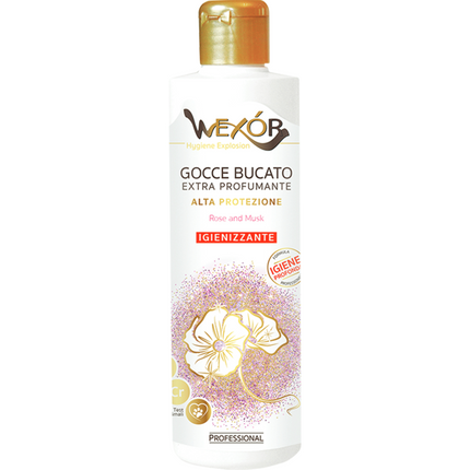 WEXOR GOCCE BUCATO EXTRA PROFUMANTE ALTA PROTEZIONE IGINENIZZANTE ROSE & MUSK 235 ML