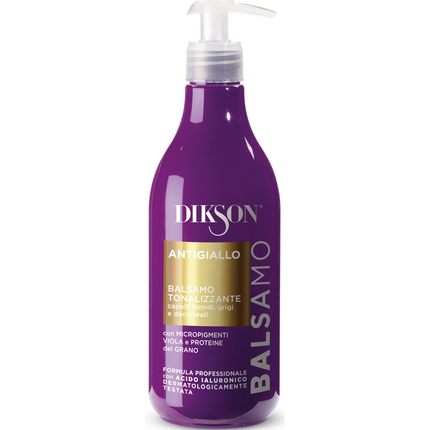 DIKSON ANTIGIALLO BALSAMO TONALIZZANTE CAPELLI BIONDI, GRIGI e DECOORATI 500 ML
