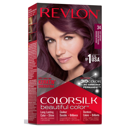 REVLON COLOR SILK 34 BORGOGNA INTENSO PERMANENTE SENZA AMMONICA